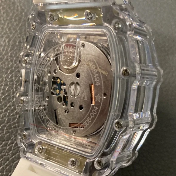 Activa Men's Watch w/ Skeleton Dial - 44.3mm, White (ACW2305-004) - Picture 6 of 7